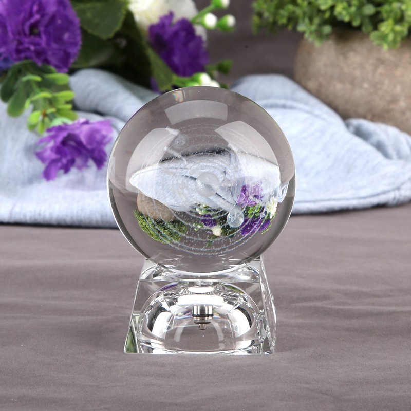 K9 Crystal Photography Prop Decoration Art Decor Crystal Ball with
