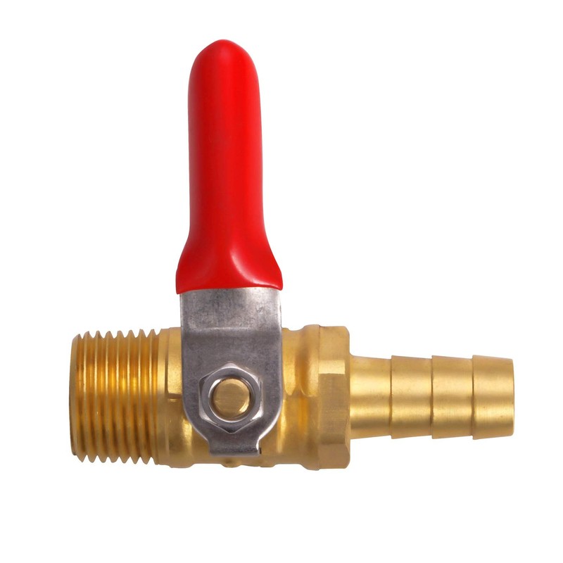 Litorange 2 PCS Brass Water Mini Ball Valve Shut Off