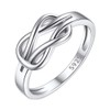 ChicSilver Knot Ring 925 Sterling Silver Rings Womens Promise Ring