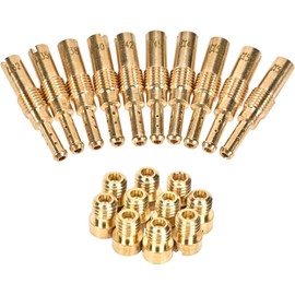 Trkimal 20PCS Carburetor Repair Accessories Kits, 10PCS Carburetor Main Jets and 10 Pcs Slow Pilot Jets for CVK PWK Keihin PWM OKO, Brass Jet Kits (20PCS-C)