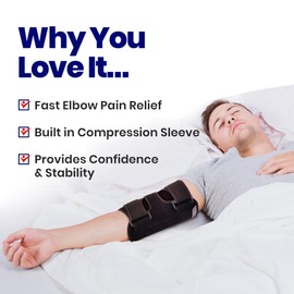Elbow Splint Tendonitis Elbow Brace | Cubital Tunnel Brace for Sleeping | Tennis Elbow Brace Support & Compression Sleeve Elbow Immobilizer for Ulnar Nerve | Tennis Elbow Brace | Women & Men (SMALL)