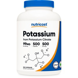Nutricost Potassium Citrate 99mg, 500 Capsules