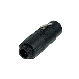 REAN Neutrik RA3FT-B 3-Pin XLR to Mini XLR Stable Audio Adapter Gold-Plated Contacts