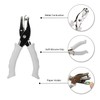Aacehlh 1/4” Circle Shaped Hole Puncher,Handheld Single Hole Punch with