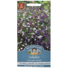 Mr Fothergills Mr. Fothergill's 22028 Lobelia Cascade Mixed Flower Seeds