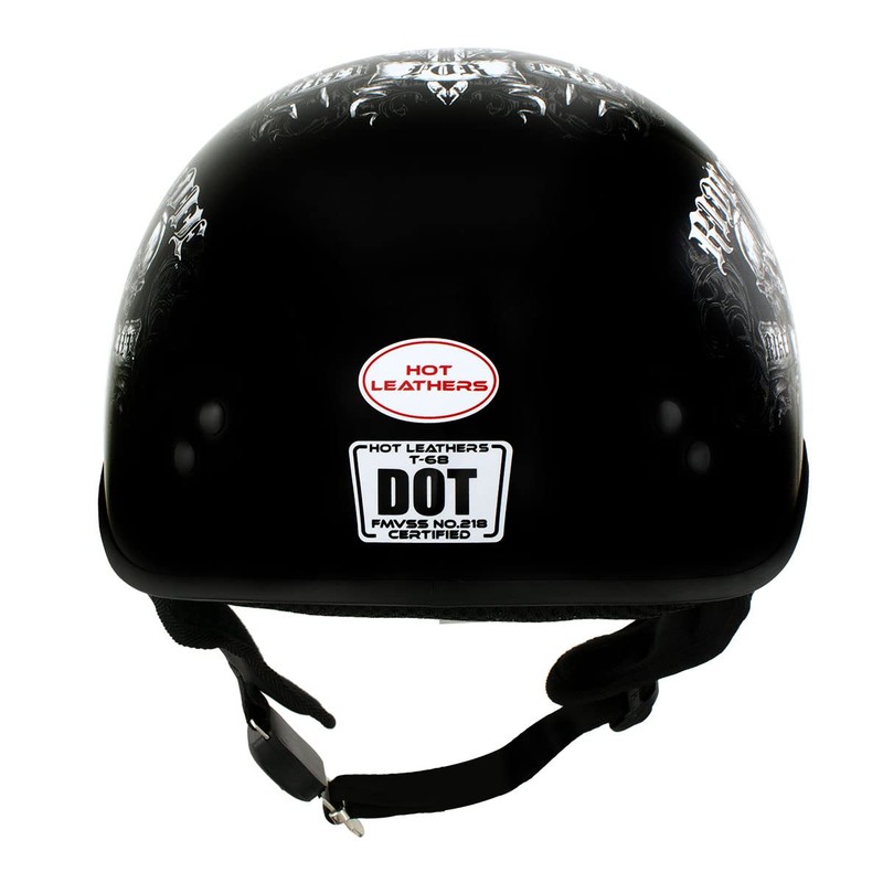 Milwaukee Leather Hot Leathers HLD1016 'Ride or Die' Gloss Black
