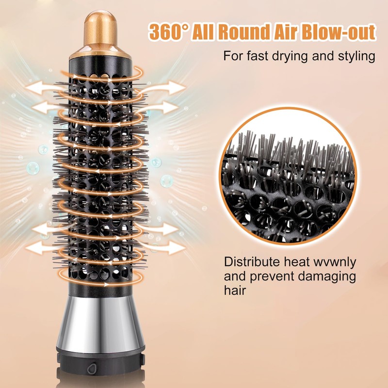Chuancheng 20mm Small Round Volume Brush Attachment for Dyson Airwrap