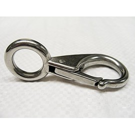 Quick Release Snap Hook with Fixed Eye Size 0 (55MM Stainless Steel Boat Shackle Attachment)