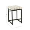 HomePop Home Decor | Modern 24-Inch Counter Stool | Backless