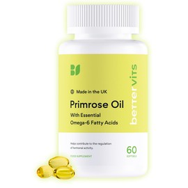 Bettervits Primrose Oil | Potent Formula | Naturally sourced ingredients | Made in the UK