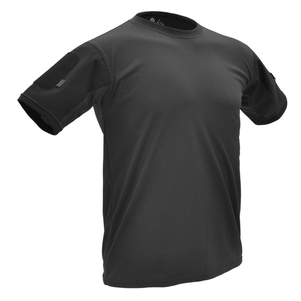 HAZARD 4 Battle-T(TM) Quickdry Patch T-Shirt (R) - Black (Large)