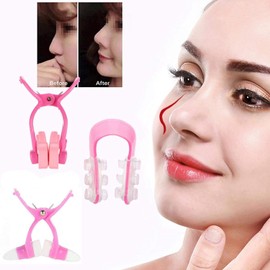 Zwenjuan Nose Shaper,3Pcs Silikon Nasenheber Nasenkorrekturclips,Nasenformer Up Lifting Clip,Silikon Nasenbrücke Nasenklammer,Nose Lift Magic Clip Painless,Nasen Massagegerät