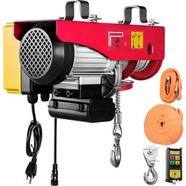 VEVOR 880LBS Electric Winch, Steel Electric Lift, 110V Electric Hoist With Wireless Remote Control