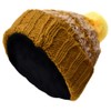 Gheri Woolen Knitted Fleece Lined Pom Pom Bobble Hat K