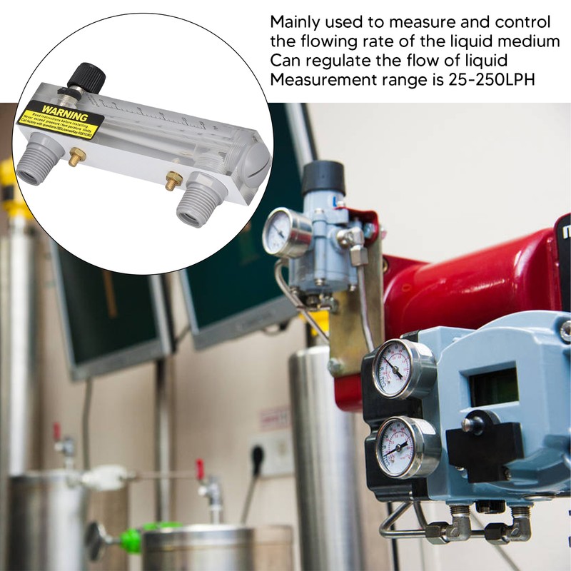 Panel Flowmeter Adjustment Large Measurement Range High Accuracy Transparent Acrylic