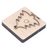 Leather Cutting Die Christmas Tree Alloy Steel and Birch Wood