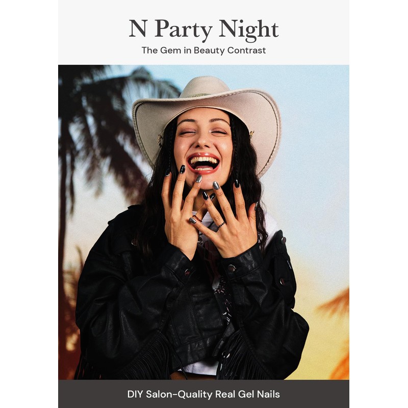 ohora Semi Cured Gel Nail Strips (N Party Night) -
