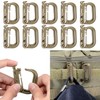 10 Pack Multipurpose D-Ring Grimlock Locking for Molle Webbing with