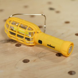 LED Caged Worklight (61589) – 3W COB LED - Powerful worklight with Seperate red Warning Light. Great for Working on Cars and Vehicles or in The Workshop