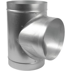 Vent Systems 8'' Inch T Shape Duct Connector 3 Way Hose Adapter/Splitter For Hose T-shape Round Pipe Connector- Extractor Fan - Duct Hose Dryer Vent T Connector - 8 Inch 3 Way Fitting