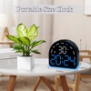Digital Alarm Clock, Small Semicircle Shaped Led Alarm Clock, Night