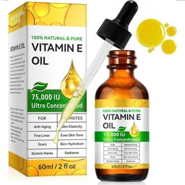 Pure Vitamin E Oil for Skin & Hair