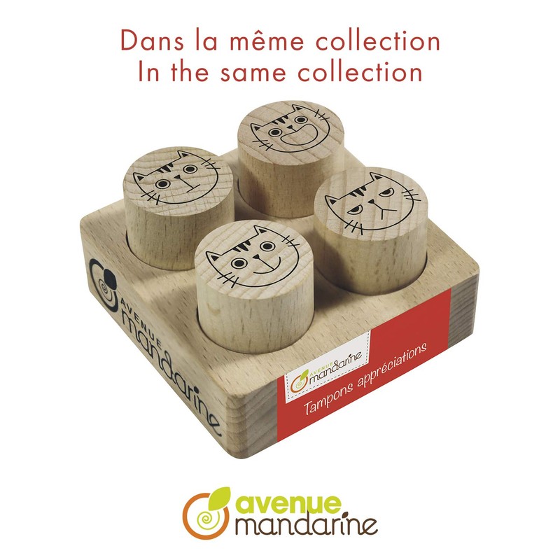 Avenue Mandarine CO213C - Set of 4 Stamps (Congratulations, With