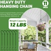 Mikniri 6 Pack 11 Inch Plant Hanger,Black Hanging Chains with