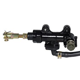 RCRBT Motorcycle Rear Foot Brake Pump Hydraulic Master Cylinder Replacement for Suzuki GSXR 600 750 1000 1300 (Black)