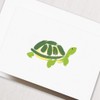 Crane & Co. Brushstroke Turtle Note- Pack of 10 Cards