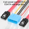 ELFJMZP Dual-Port eSATA Bracket, Desktop SATA to External eSATA Expansion,