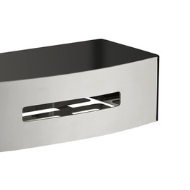 Gedy | Poseidon Rectangular Shower Caddy in Chrome Plated Steel, Dimensions 7.2 x 24 x 12.3 cm and Weight 0.815 kg