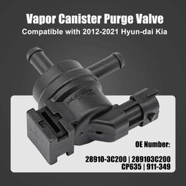LEVANLIGHT | Vapor Canister Purge Valve Solenoid | Compatible with Hyundai Accent Azera Genesis Santa Fe Sonata KIA Forte5 Rio Sedona Sorento Soul Optima 2013 2014 2015 2016 2017 | Replace# 911-349