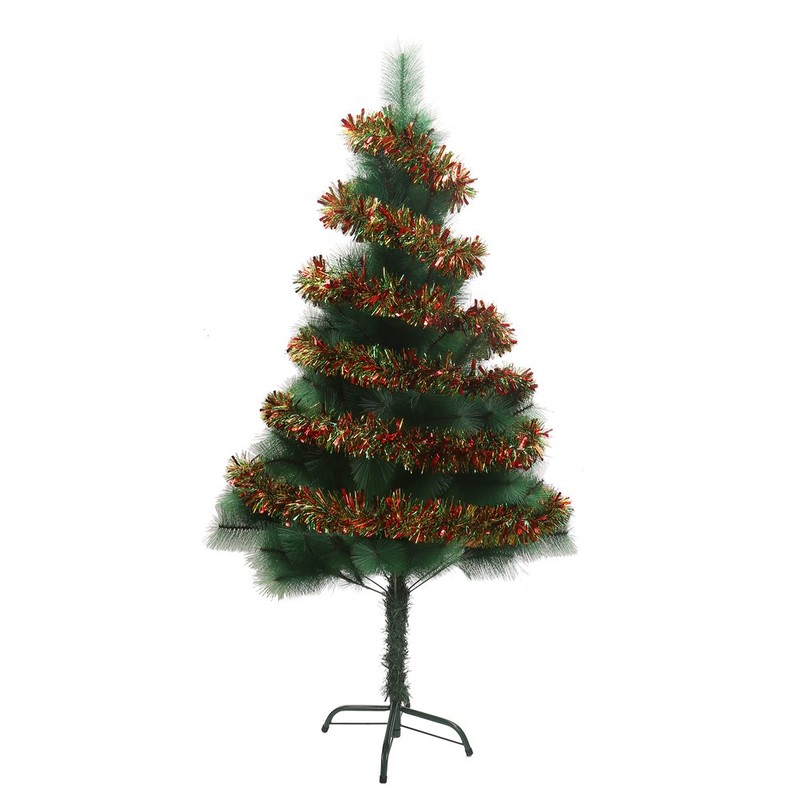 VEYLIN 10 Meter Sliver Xmas Decoration Tinsel with Star for