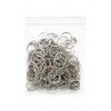 Juego de 100 Piezas Llaveros con Cadena, Llaveros de Metal,