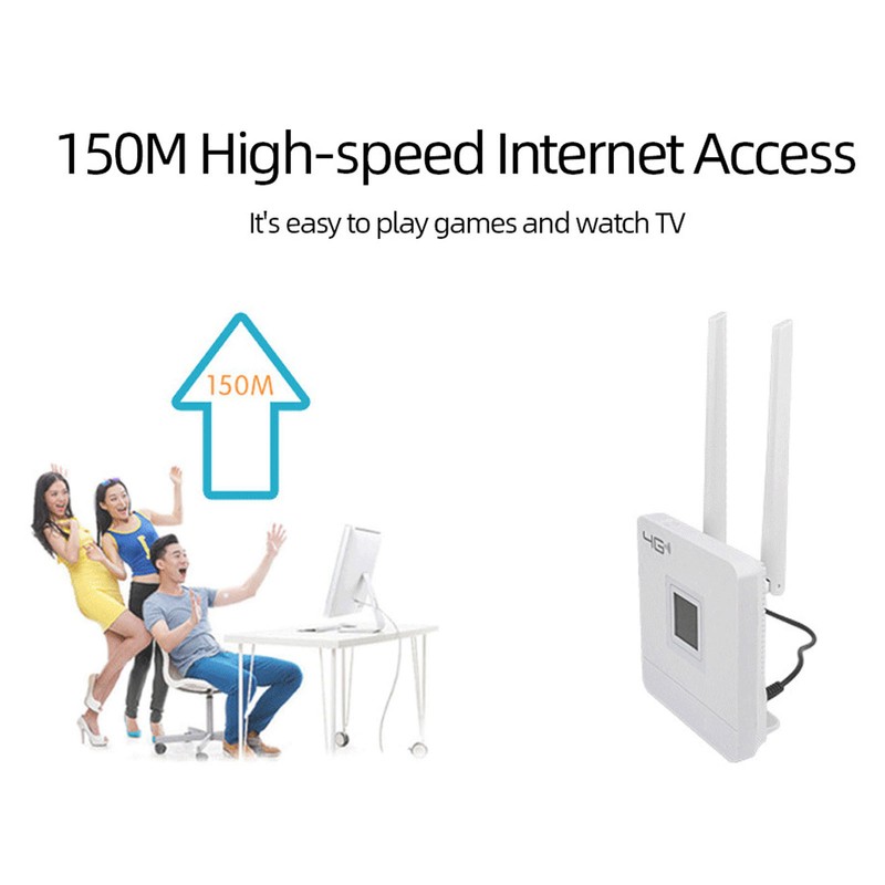 4G LTE CPE Router 150Mbps DC 12V 1A 50 to