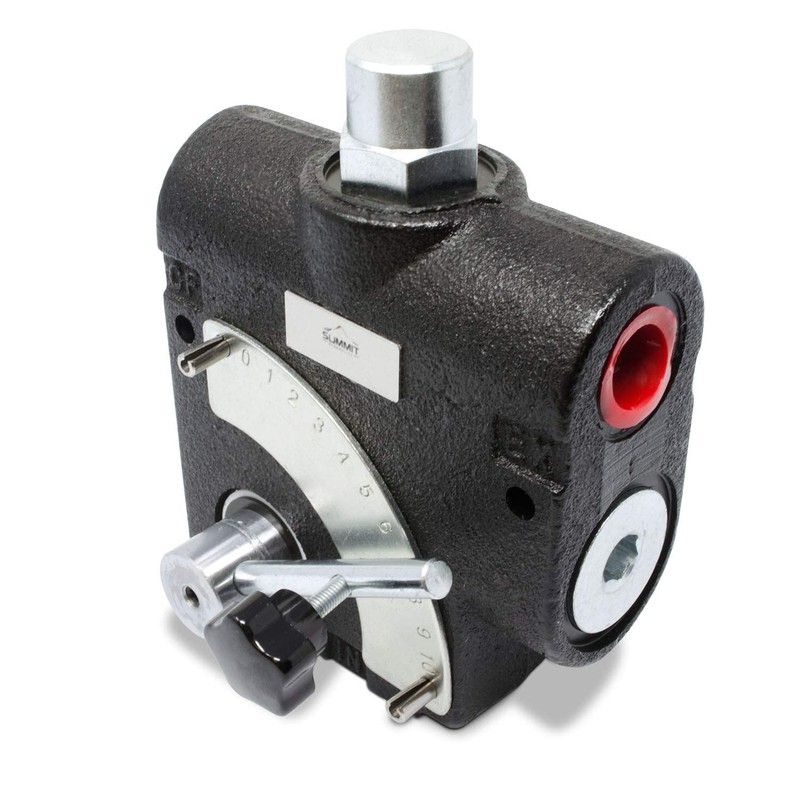 Hydraulic Adjustable Variable Flow Control Valve w/Relief, 0-30 GPM, #12