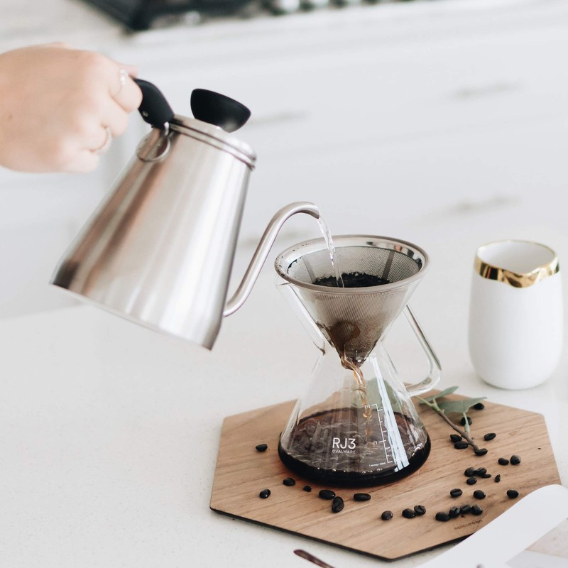 OVALWARE Pour Over Coffee Dripper Maker - (17oz / 0.5L)