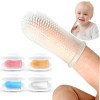 Itsy Bitsy People Baby Toothbrush, 360 Degree Bristle Silicone Finger