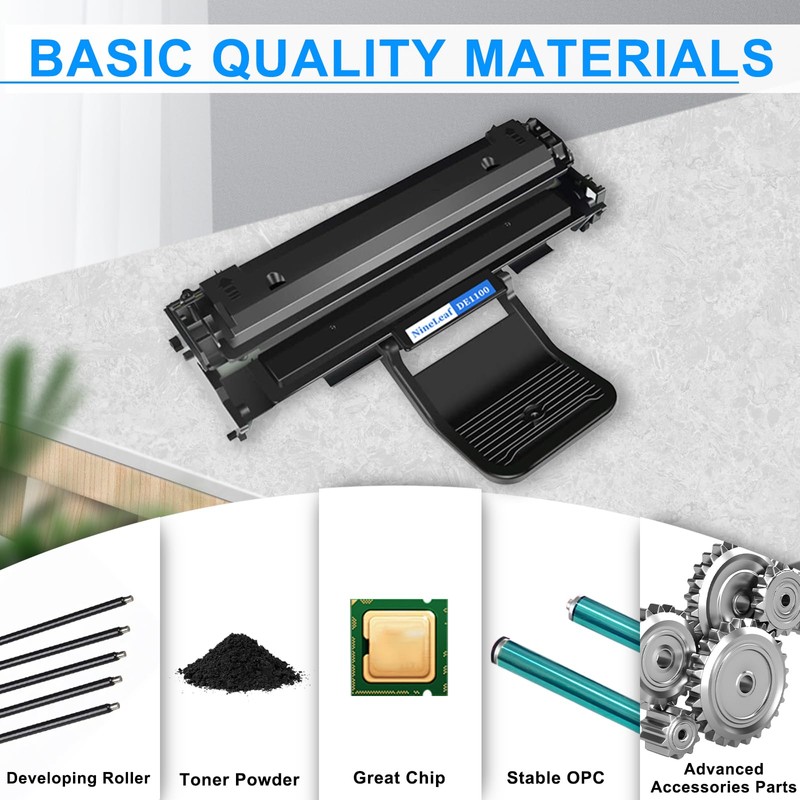NineLeaf Compatible Toner Cartridge Replacement for Dell 1110 1100 310-6640