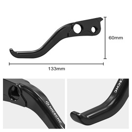 NICECNC Black Short Clutch Handle Clutch Bar Hand Control Lever Compatible with 1290 Super Adventure R/S 2021-2024, Replacement for 61902031000, Billet 6061 Aluminum, CNC-Milled, Anodized