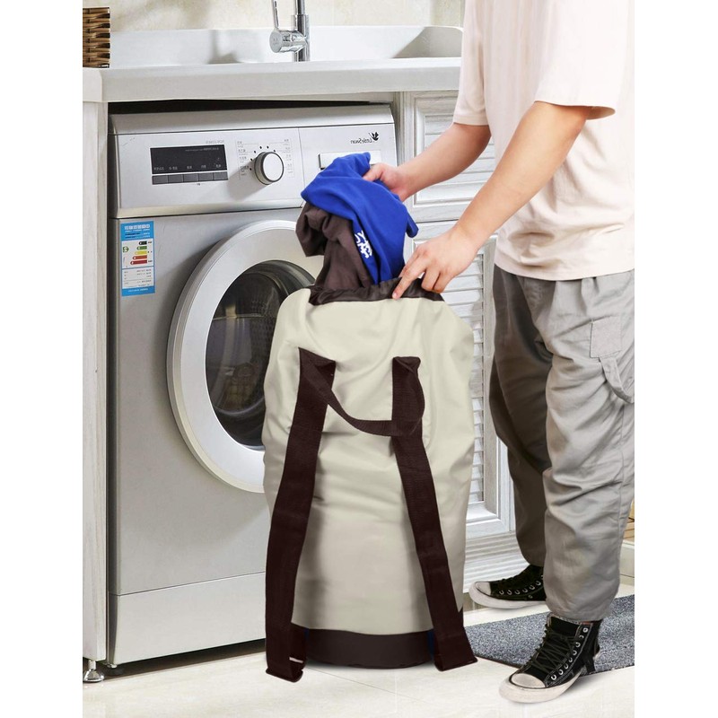Dalykate Backpack Laundry Bag, 115L Large Hamper with Shoulder Straps,