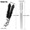 Nail Clippers with Angled Head for Thick Nails, 13 mm
