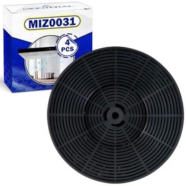 4 Pieces Charcoal Filters for Cooker Hood Ø 175 mm 23 mm with the Original Code MIZ0031 for Respekta KF568 for Bomann CF100 for Exquisit CO4 for PKM - MONTERAL