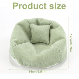 17 cm Mini Sofa for Dolls, Cute Mini Doll Couch for Toy House, Seat Sofa Furniture, Collection Decoration and Exhibition