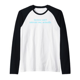 Lactose Can't Tolerate Me, Reverse Logic, Confident, Joke Raglan Baseball Tee