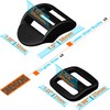Slider Buckle for 1" Webbing: 4 Set Plastic Ladder Lock
