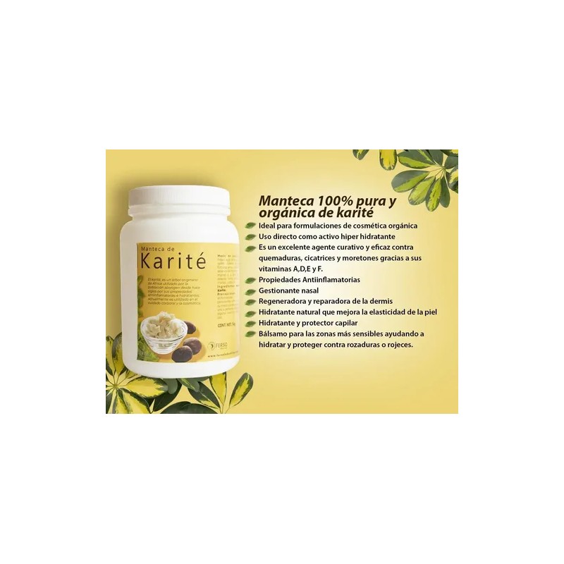 1kg Manteca De Karité Orgánica Shea Butter 100% Natural