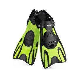 Boosteady Snorkel Fins, Adjustable Swim Fins for Diving Snorkeling Unisex Adult and Youth,Travel Size Open Heel Swimming Flippers Training Fins Lightweight Freediving Fins with Mesh Bag