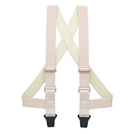 Suspender Store Side-Clip Airport-Friendly Undergarment Suspenders - 1.5-Inch Wide Soft Elastic - Clip - 48" for 5'9" to 6'2" tall